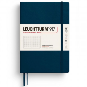 Libreta Leuchtturm 1917 A5 Puntos Deep Sea