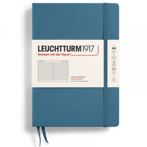 Libreta Leuchtturm 1917 A5 Rayado Stone Blue