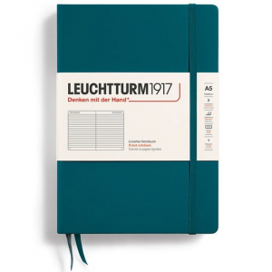 Libreta Leuchtturm 1917 A5 Rayado Pacific Green