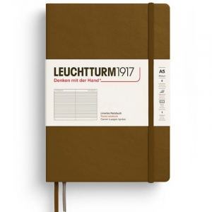 Libreta Leuchtturm 1917 A5 Rayado Spicy Brown