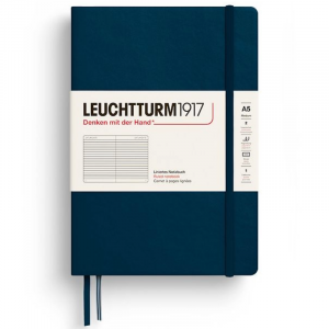Libreta Leuchtturm 1917 A5 Rayado Deep Sea