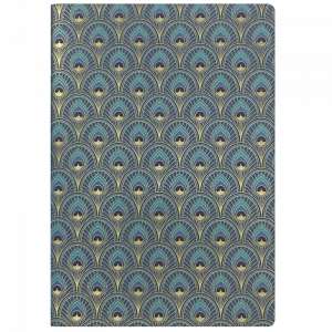 Libreta Art Decó Pavo Real