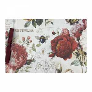 Álbum de fotos rosas con lazo 25,5 x 17 cm