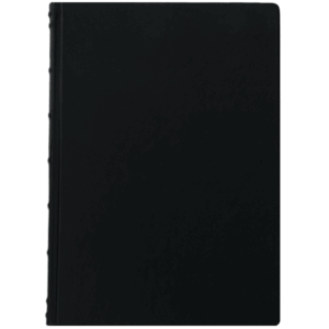 Libreta de piel A4 negra