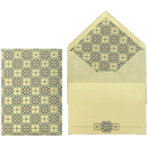 Cuadrilobo set de sobres y tarjetas mediano
