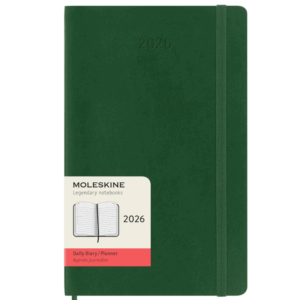Agenda 2026 Moleskine DP 13x21 Tapa Blanda Verde Mirto
