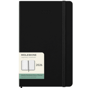Agenda 2026 Moleskine SV + Notas 13x21 Tapa Blanda Negro