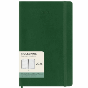 Agenda 2026 Moleskine SV + Notas 13x21 Tapa Blanda Verde