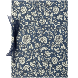 Libro de Testigos Flores con fondo azul