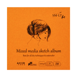 Bloc dibujo 200grs Cosido 14 x 14 cm