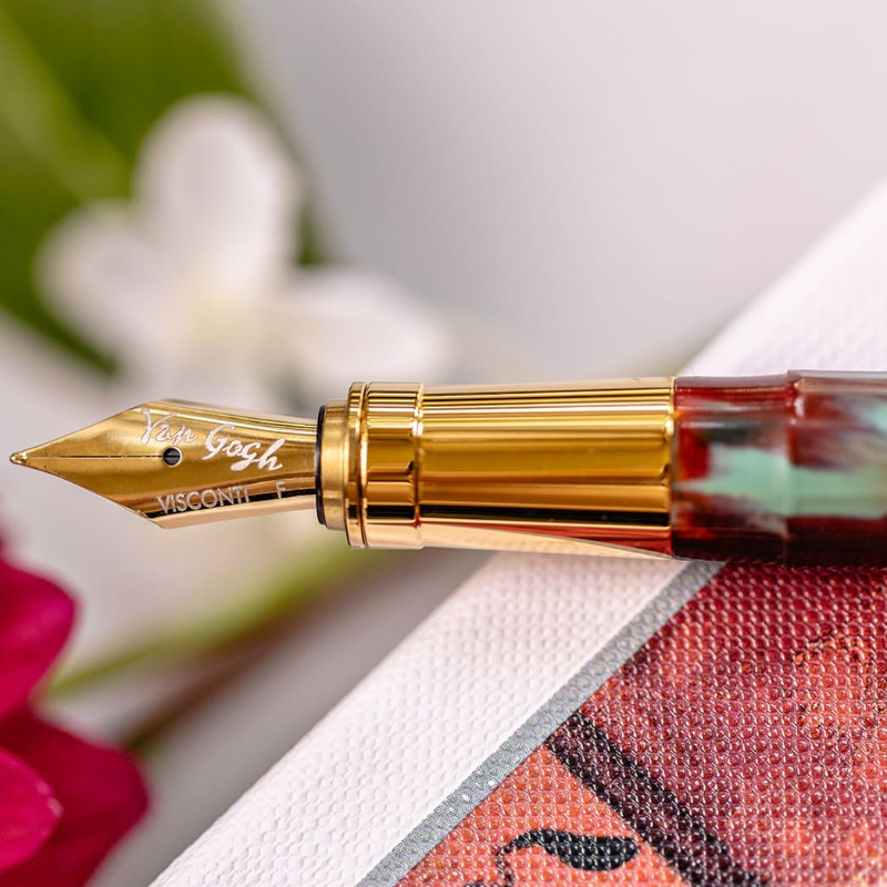 ViscontiVanGoghFountainPen-FloweringPlumOrchard-FineNib
